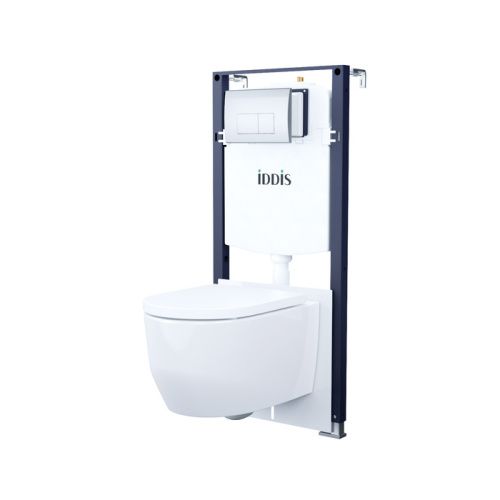 Комплект унитаз с инсталляцией и клавишей смыва IDDIS Basic BASAI01i73