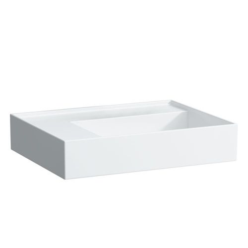 Раковина керамическая Laufen Kartell 8.1033.5.000.112.1 60 см накладная цвет белый без отверстий под смеситель