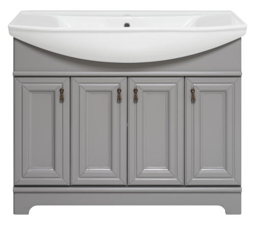 Тумба под раковину Misty Лувр П-Лвр01105-502 100х30 напольная цвет серый