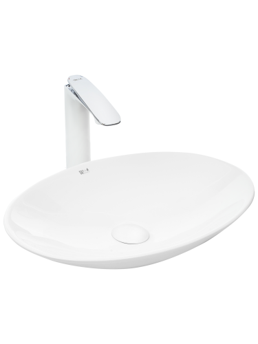 Раковина из сантехнического фаянса WeltWasser WW SK 10000003857 50х40 подвесная цвет белый без отверстий под смеситель