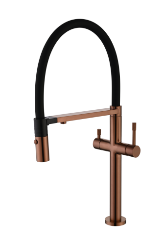 Смеситель для кухни Boheme Uno 115-BRB на мойку бронза