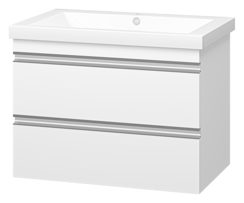 Тумба под раковину Misty Ингрид П-Инг-01075-011П2Я 70х50 подвесная цвет белый