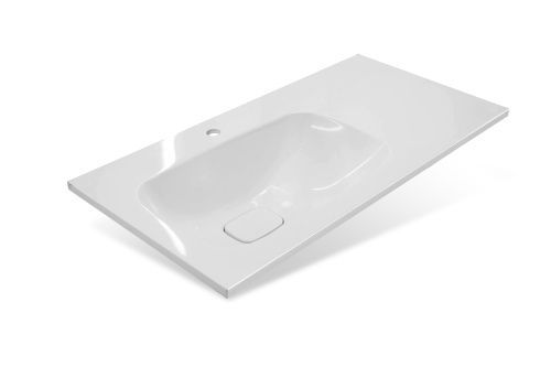 Раковина из искусственного камня Эстет Барселона ФР-00014916 90х50 накладная цвет белый 1 отверстие под смеситель