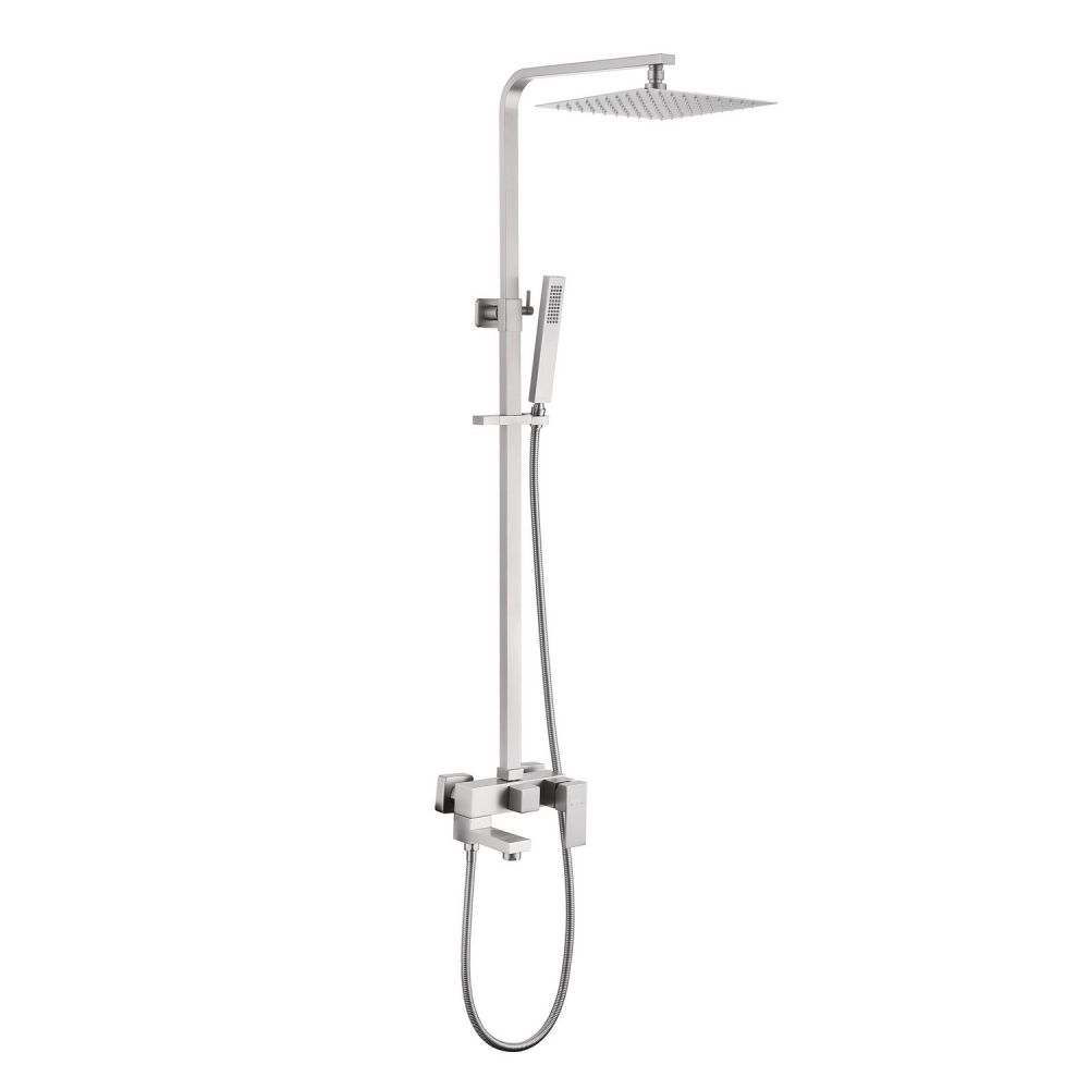 Душевая стойка Abber AF8216SPL настенная цвет серый