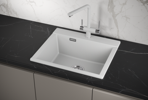 Кухонная мойка Granula 5804, АРКТИК 60х50 цвет белый поверхность матовая