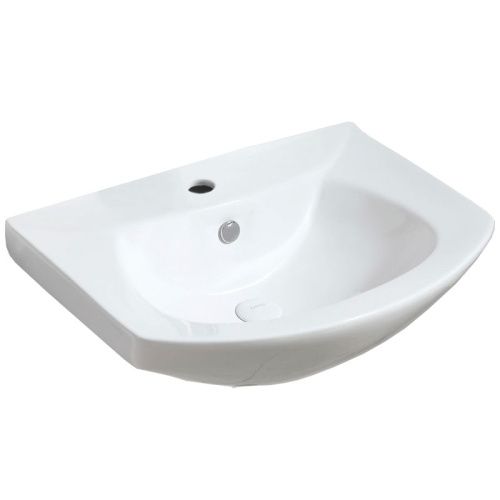Раковина из сантехнического фаянса Azario AZ-4196 60х50 подвесная цвет белый 1 отверстие под смеситель