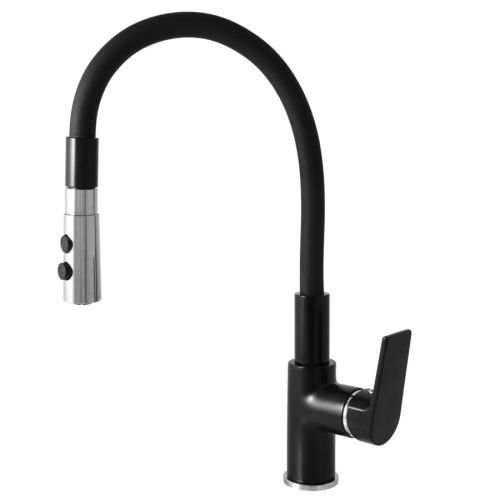 Смеситель для кухни RavSlezak Colorado CO119.5/12CMATC на мойку черный/хром