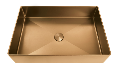 Раковина из нержавеющей стали AltroBagno Solido AltroBagnoSolido001023RaSp 60х40 накладная цвет медь