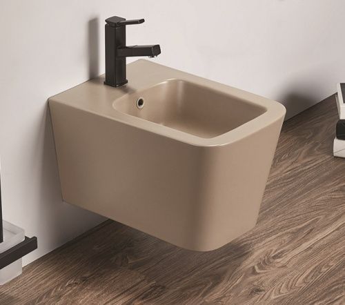 Биде подвесное CeramaLux 5370MC цвет коричневый