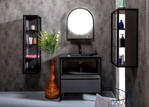 Тумба Armadi Art Loft 894-080-A 78х48х29 подвесная цвет черный