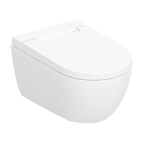 Унитаз-биде подвесной Geberit AquaClean Alba 146.350.01.1 белый с сиденьем микролифт безободковый душевой смыв