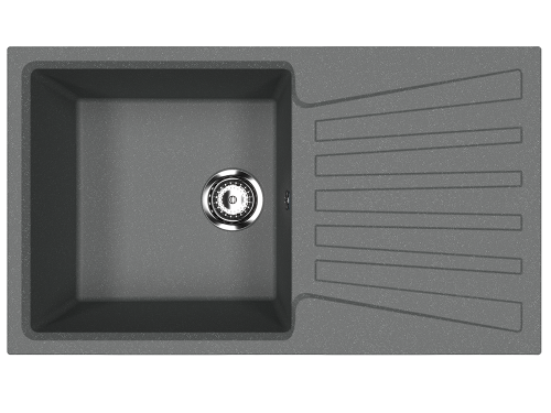Кухонная мойка Ulgran Classic U-703-343 85х50 цвет серый