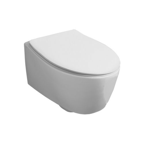 Чаша унитаза подвесная Simas LFT Spazio LFT18 bi rimless цвет белый без сиденья безободковая каскадный смыв