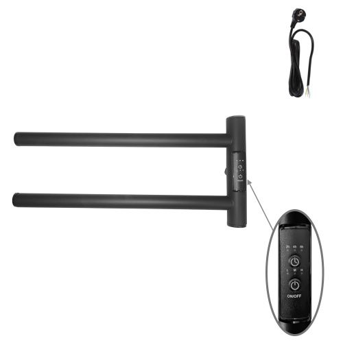 Полотенцесушитель электрический Маргроид Cook Cook-1840-1049-9005R 40х20 черный