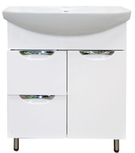 Тумба с раковиной Loranto Стиль CS00067860 70х30 напольная цвет белый
