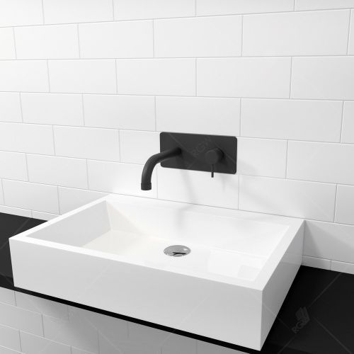 Смеситель для раковины RGW Shower Panels 21140545-04 встраиваемый в стену черный