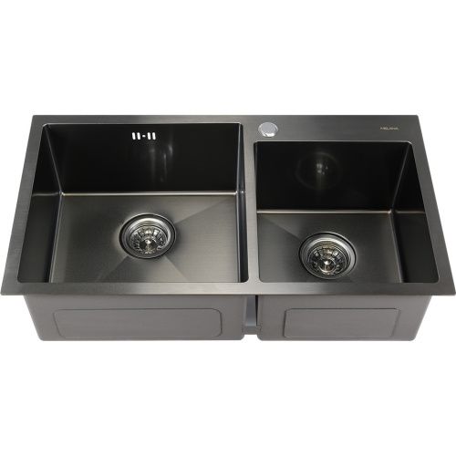 Кухонная мойка Melana ProfLine S7843HB графит 80х45 цвет хром поверхность полированная