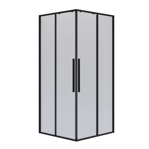 Душевой уголок Niagara Nova NG-6824-34BLACK 100х100 стекло прозрачное профиль черный без поддона