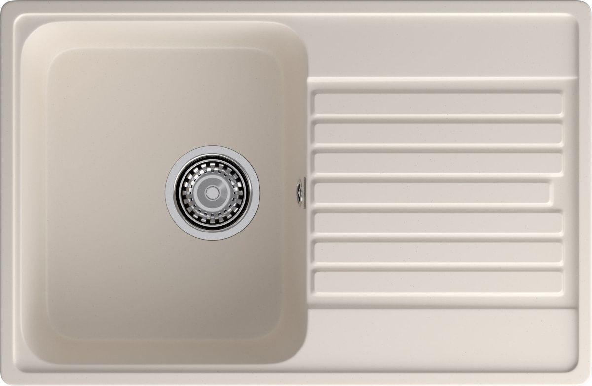 Кухонная мойка Granfest Quarz 78 белый 75х50 цвет белый поверхность матовая