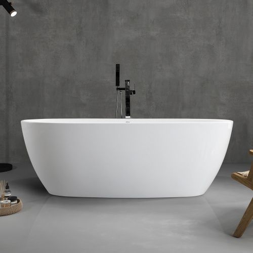 Ванна акриловая Abber AB9265-1.7 170х80 отдельностоящая овальная с каркасом