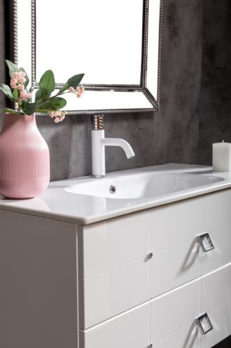 Тумба под раковину Armadi Art Vallessi Avantgarde 841-100-WCR 100х50 подвесная цвет белый