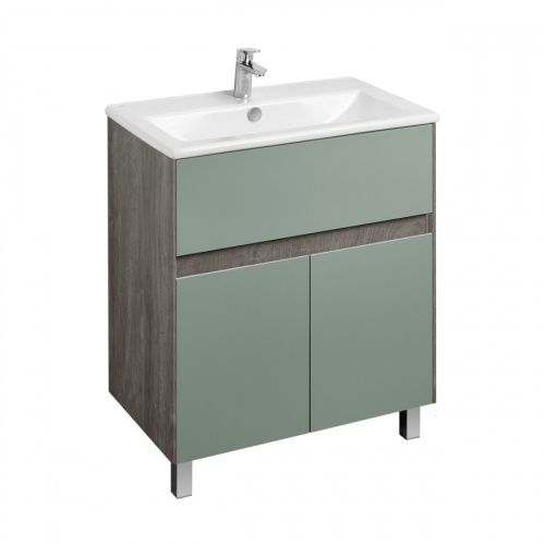 Тумба под раковину Aquaton Форест 1A278301FR9C0 70х50 напольная цвет зеленый/коричневый