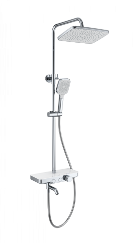 Душевая стойка Wonzon & Woghand WW-B3099-A-CR настенная цвет хром с термостатом