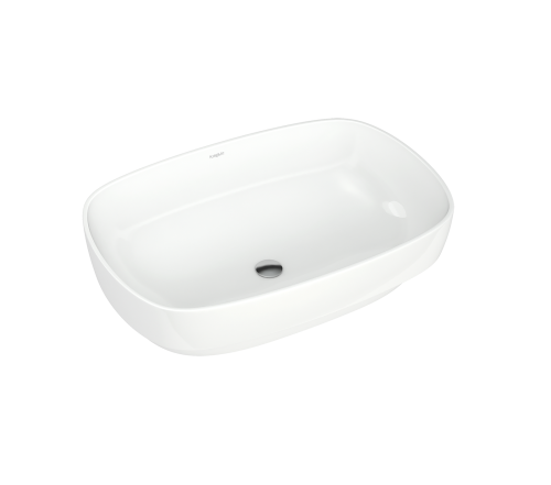 Раковина из сантехнического фарфора Kirovit Купер Вн Крв38 60х40 накладная цвет белый