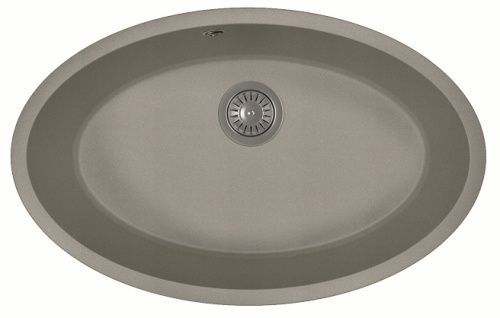 Кухонная мойка Florentina Вега Овал 22.430.E0650.307 70х45 цвет серый поверхность матовая