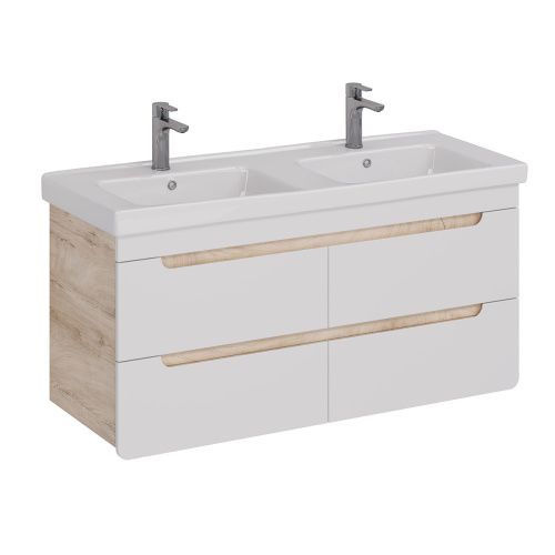 Тумба под раковину LeMark Olivia LM08OL125T 120х40 подвесная цвет белый