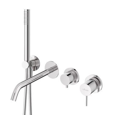 Смеситель Cezares LEAF LEAF-VDIM3-D-L-BIO встраиваемый в стену белый