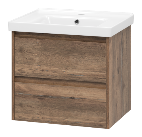 Тумба под раковину Brevita Dallas DAL-01060-074П 60х50 подвесная цвет коричневый