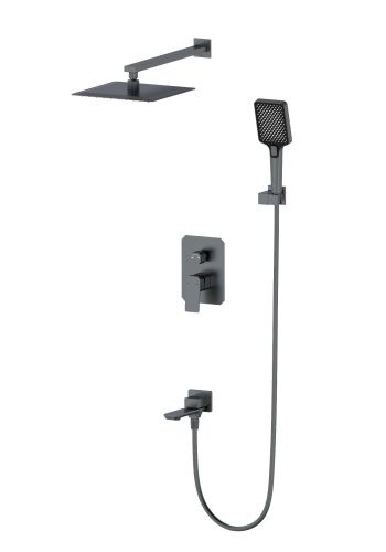 Душевая система Wonzon & Woghand Diamond WW-88939011-BGM встраиваемая в стену цвет серый