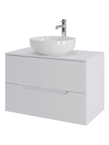 Тумба с раковиной Orange Line Li-80TuwMDF+B07-420W 80х50