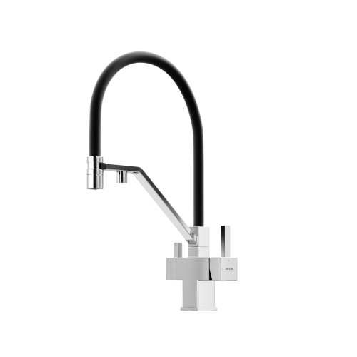 Смеситель для кухни Sancos Loro SC4007CH на мойку черный/хром