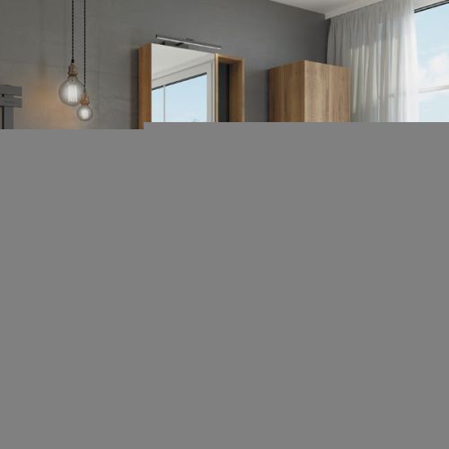 Тумба с раковиной Comforty Штутгарт 00-00001698CF 60х40 подвесная цвет коричневый