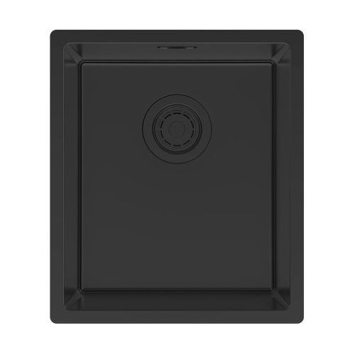 Кухонная мойка Paulmark LASSAN 38 UNI LA38-MBN 40х35 цвет черный поверхность матовая
