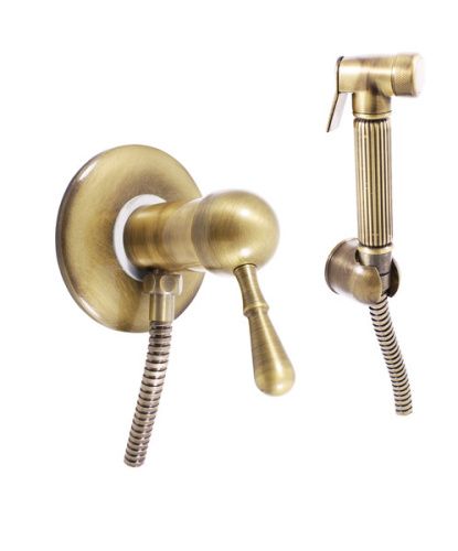 Гигиенический душ со смесителем RavSlezak LABE L447SM бронза