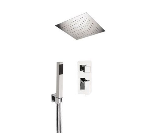 Душевая система Remer Absolute AU92S02EFS34 встраиваемая в стену цвет хром