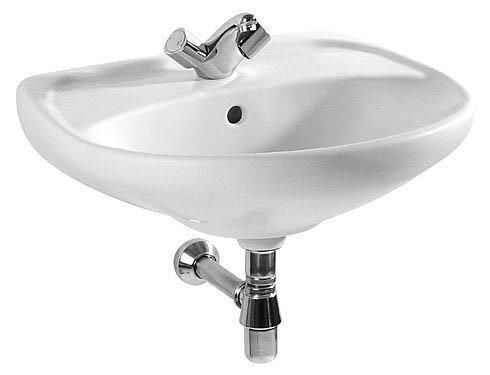 Раковина из сантехнического фаянса Jika LYRA 8.1427.1.000.104.9 60х50 подвесная цвет белый 1 отверстие под смеситель