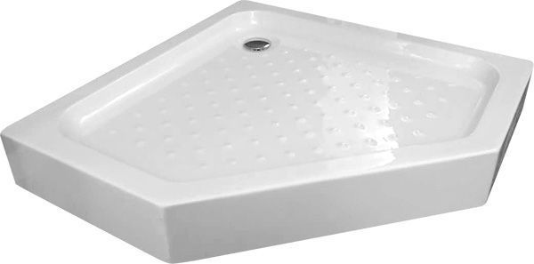 Душевой поддон акриловый Gemy ST09T 80х80 белый с ножками и каркасом