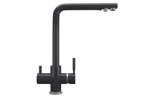 Смеситель для кухни Ulgran Quartz UQ-016-08 на мойку черный
