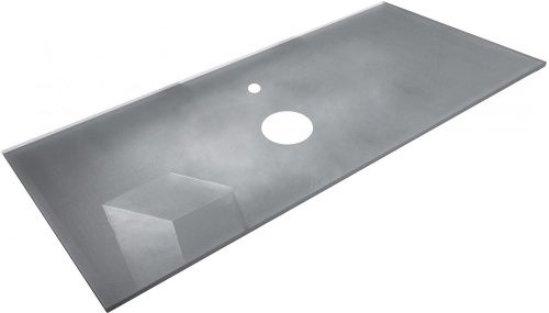 Столешница Armadi Art NeoArt 853-110-SL 110х50 накладная цвет серебро