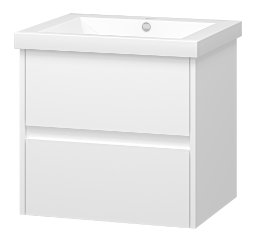 Тумба под раковину Misty Алиса Э-Али01058-011П2Я 60х50 подвесная цвет белый