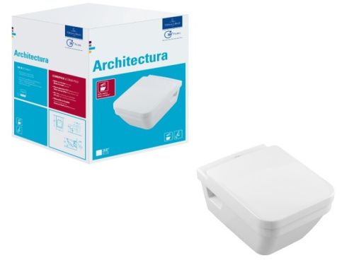 Унитаз подвесной Villeroy Boch Architectura 5685HR01 белый с сиденьем микролифт душевой смыв