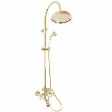 Смеситель для ванны и душа RavSlezak MORAVA RETRO MK159.5/3Z настенный золото