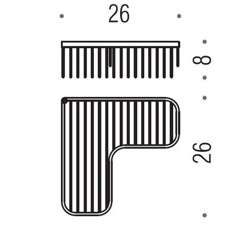 Полка Colombo Angolari B9611.CR - фото 2