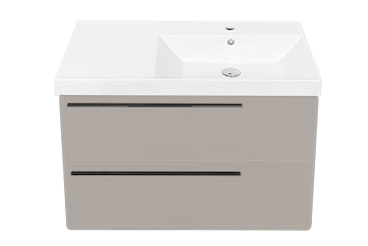 Тумба с раковиной La Fenice Elba TWIN NFNC-01-ELB-C-90-2-3-90-2R 90х50 подвесная цвет бежевый