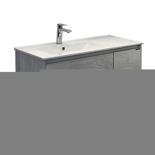 Тумба с раковиной Comforty Бремен 00004142375CF 90х50 подвесная цвет серый