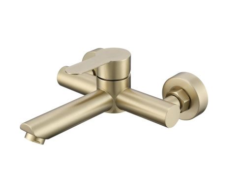 Смеситель для ванны и душа Fmark FS8202C настенный золото